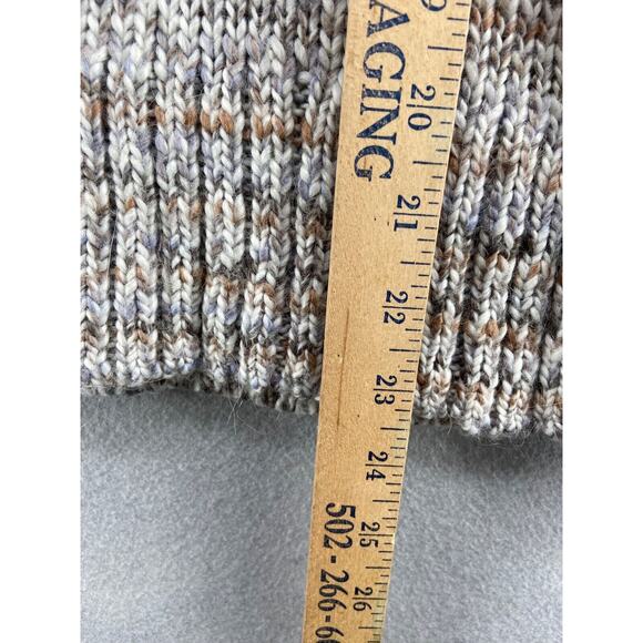 Chelsea 28 Sweater Womens XXS Turtleneck Ivory Marbeled Long Sleeve Wool Blend - Picture 7 of 11